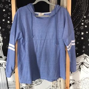 Light blue long sleeve with hood